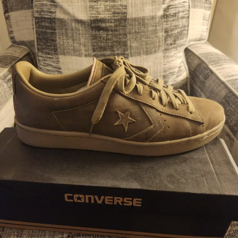 Khaki suede Converse (unisex) - Picture 5 of 6